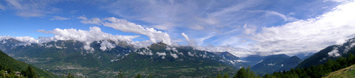 Panorama della Valtellina